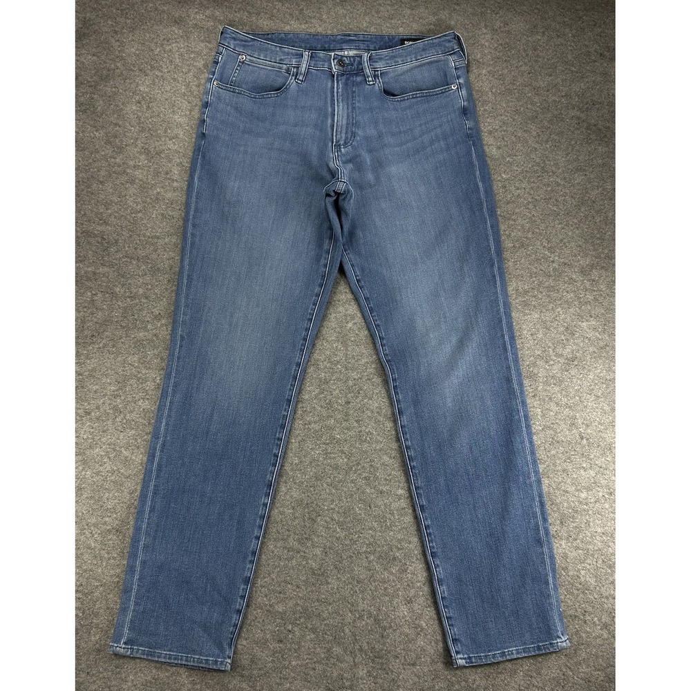Bonobos Jeans Mens‎ 35x34 Blue Denim Straight Leg Athletic Fit Stretch Pockets